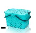 Multipurpose Medium Plastic Carry Basket-Portable Baby Nursery Storage Organizer Laundry Basket-High Quality Picnic Basket-Pet Cat Kitten Dog Puppy Basket. 