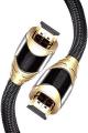 IBRA 7.5M HDMI HIGH SPEED CABLE V2.0/1.4A 18GBPS 2160P 3D TV PS4 SKY HD 4K@60HZ ULTRA HD ETHERNET AUDIO RETURN VIRGIN BT PC LAPTOP NYLON BRAIDED- IBRA BLACK GOLD ORIGINAL UK STOCK. 