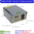 KADA 2018D+ 2-in-1 Hot Air Rework and Soldering Station with LED Display, Fast Heating, Temperature Control & Auto Cooling System by Electrica. 