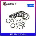 M5 M6 M8 M10 M12 M14 M16  to M30 High Pressure Hydraulic Pipe Seal Pad Rubber Metal Shim Seal Gasket NBR Metal washer. 