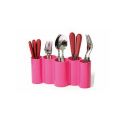 Multipurpose Cutlery Box - Kitchen Accessories Modern Spoon Stand Holder - Dinnerware Plastic Spoon Rest Fork Stand Knife Box - 5 Section Cutlery Holder Plastic Stand. 