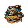 Mouse Hole Wall Sticker Mouse Hole Stickers Cute Cartoon Decals PVC Little Mice Decals Home Decor Wall Hole Decal 3D Rat Hole Wall Sticker. 