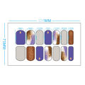 Waterproof And Long-Lasting No-Bake Nail Stickers Nail Polish Film Nail Stickers Full Color Nail Art Stickers Moyao. 