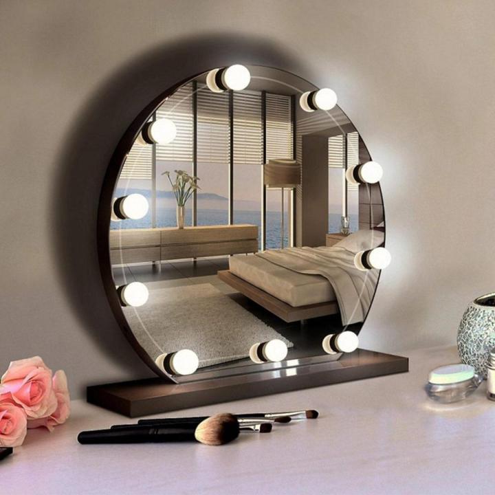 10 PCS LED Vanity Mirror Lights Hollywood Style for Makeup Dressing Table