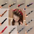 Women's Flocking Braided Hair Clip Korean Double Layer Bangs Hairpin. 