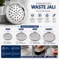 Stainless Steel Sink Waste Jali Drain Strainer | Anti Clog Kitchen & Bathroom Drain Cover | Small Medium Large XL. 