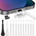 13PCS Mobile Phone Speaker Dust Removal Cleaner Tool Kit For iPhone and Type C Earphones Charge Port Dustproof Cleaning Brush. 