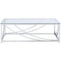 Center Table / Centre Table / Coffee Table / Cocktail Table / Silver Waves Coffee Table. 