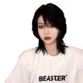 [ New ] Wolf Tail Wig Men's Anchovy Hair Type Fluffy Natural Boys Short Hair Warrior Head Realistic co Full-head wig. 