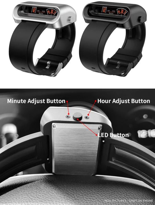 Men Unique Top Luxury 316L Stainless Steel Super Car Racing Driver Sport Jump Hour Futuristic Retro Creative Quartz Watches