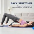 Back Cracking Device Lower Back Stretcher - Back Cracker Board 4 Levels Chiro Board, Back Popper Back Stretcher for Lower and Upper Back Pain Relief, Adjustable Spine Board Lumbar Stretcher, Black. 