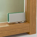 Stainless Steel Glass Clamps Punching-Free Cabinets Glass Door Hinges Frameless Glass Door Hinge 1Set. 