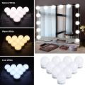 Vanity Light LED Bulbs for Makeup Mirror Stand  10 Bulbs with 3 Light Modes. 