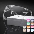 UniColorful Eye Shield Visor Large Mirror cycling Sun Glasses Half Face Shield Guard Protector Face Mask Anti-spray Mask. 