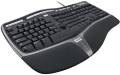Microsoft_Multimedia Ergonomic Keyboard & Mouse Combo Pack - Silver Black. 