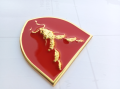 1pc markhor metal red logo for all cars and bikes high quality,cars exterior acessories. 