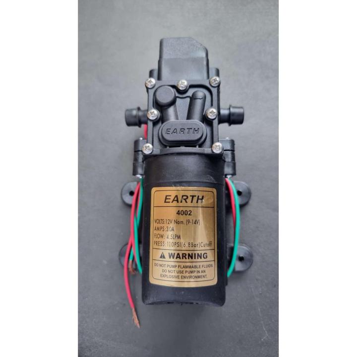 12V Micro Diaphragm Water Pump Automatic Switch 5L/min Range 8m Diaphragm Mist Nozzle