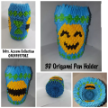 Bee's Smiley Pen Holder , Pen Holder , Paper Pen Holder , Pencil Holder , Handmade Items.. 