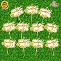 Pack of 12 Mehndi ki Raat cupcake Mithai Toppers 2.5 inches Best for Engagement & Wedding party Celebration Toppers. 