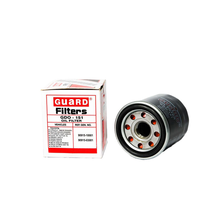 Toyota COROLLA GLI, XLI, Guard Oil Filter: GDO-151