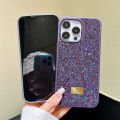 Luxurious diamond-filled iPhone15promax rhinestone mobile phone case for Apple 15 and 14pro diamond-encrusted protective cover for women. 
