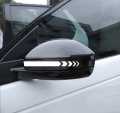 2Pcs (White) Car Side Mirror Stickers Stripes Design Waterproof, Auto Styling Decals Sticker, Auto Decoration, Accessories. 