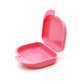 Tooth Retainer Small Hole Tooth Box Braces Container Mouthguard Guard Denture Storage Case Clean Organizer Case. 