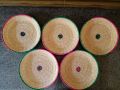 Pack of Five/Set of 5 Traditional handmade chaabi for roti/bread basket. 