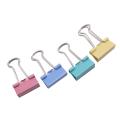 10/20 Pcs Paper Clip Foldback Metal Binder Clips Black Grip Clamps Office School Stationery Paper Document Clips Stationery Clip. 