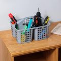 Plastic Bathroom Basket Kitchen Sink Basket Shower Caddy Basket with Compartments, Portable Divided Cleaning Product Storage Organizer with Handle Storage Basket Organizer for Bathroom Kitchen Laundry Hand Tools Fruit Toiletries Multipurpose Basket. 