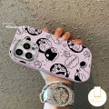 MissConnie Doodle Black Line Cartoon Cute Doraemon Candy Color Shockproof Case Compatible for iPhone 15 14 11 12 13 Pro Max 7Plus 15 8 Plus XR X XS Max SE Luxury Plating Metal Lens Soft Cover. 
