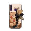 cute Waterproof Phone Case For Huawei Y6P silicone Bear bracelet Back Cover Skin-friendly feel Anti-knock Cartoon. 