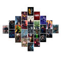 Marvel Stickers Posters Customized in 4x6 inches for Wall decor l Pack of 40 marvel stickers for wall Decoration. 