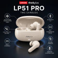 Lenovo ThinkPlus LP51 Pro TWS Wireless Bluetooth Earbuds. 
