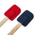 Silicone Spatula with Wood Handle – Eco-Friendly, Heat Resistant to 260°C / 500°F, Stain Resistant Kitchen Tool. 