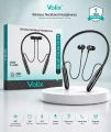 Volix V-6200 Wireless Neckband Earphones - 30 Hours Playtime - ENC HD Calling - Gaming Mode Low Latency - Magnetic Auto On/Off - Voice Changer - Vibration Alert Bluetooth Neckband. 
