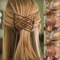 Flexible Magic Double Hairpin Hair Clip for Women and Girls - Elastic Magic Stretch Hair Clip Claw Hair Clips for Women Hairdressing Supplies. 
