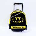 Bat Man 13 Inches Trolley Bag Cartoon Character School kids Trolley Backpack Grade Pre-Nursery & KG. 