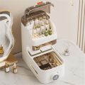 4 Layer Slim Organizer Cabinet Bathroom Standing Cabinet, Bathroom Floor Cabinet with Drawers. 