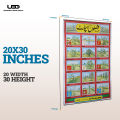 Pack of 10 HD Classroom Wall Charts, Laminated, 20x30 Inches, Educational Posters for School Decor. 