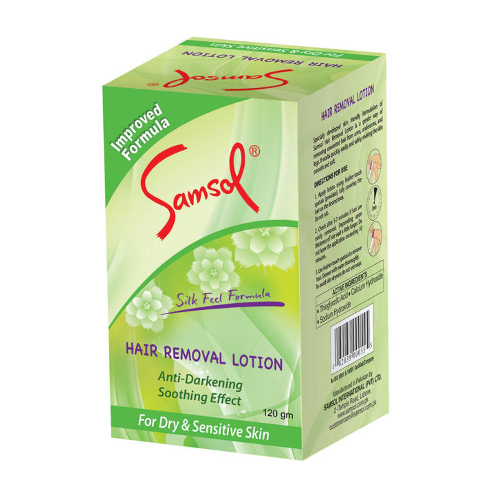 Samsol - Hair Removal Lotion for Dry & Sensitive Skin 120 gm