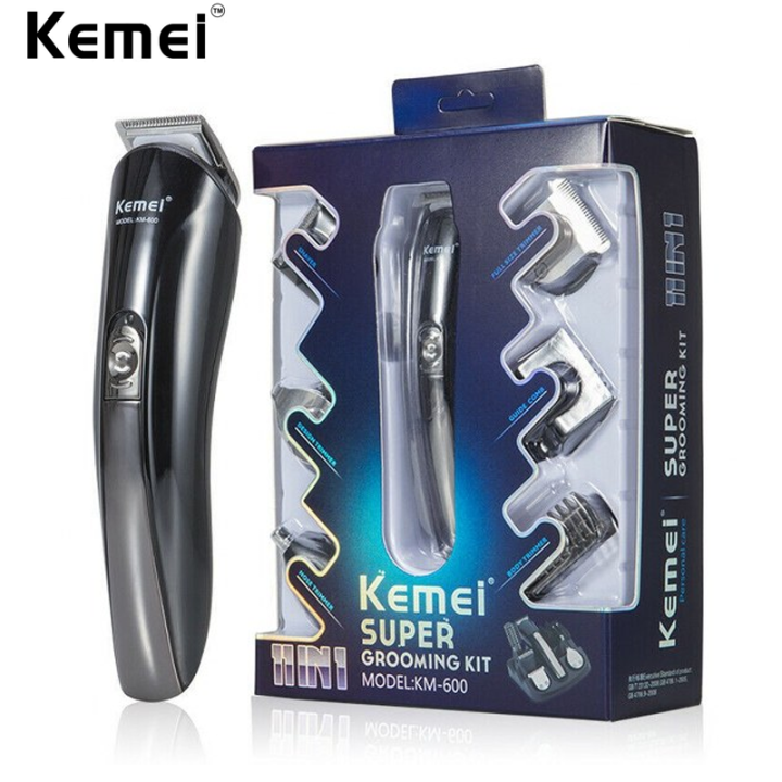 KM-600 11-in-1 Grooming Kit | Rechargeable Hair Clipper & Trimmer Set ...