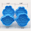 3D Sesame Street Elmo Cookie Cutter, Biscuit Hand Stamp Press Plunger Cutter Mold, Clown Theme Plunger Stamps. 