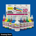 Keep Smiling Unwashable 3D Fabric Colors Paint Set 12 x 30ml. 