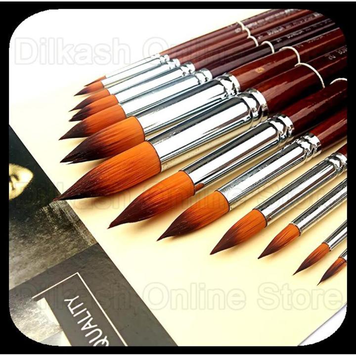 Round Bomega 13 Paint Brushes - Professional Brushes