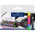 Faber Castel 6 Neon Marker Set  Made in Germany. 