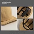 Men's Japanese Solid Color Soft Brim Baseball Cap Personality Five Pieces Patchwork Retro Soft Peaked Cap Children. 