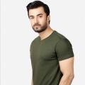 ARMY GREEN -Basic Round Neck T Shirts For Mens and Womens Double Stiched Cotton Jersey Fabric Soft and Comfortable Unisex T Shirts For Boys and Girls. 