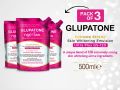 GLUPATONE Extreme Strong Whitening Emulsion Ultra Plus GS-120 For Face & Body 500ml (Pack Of 3). 