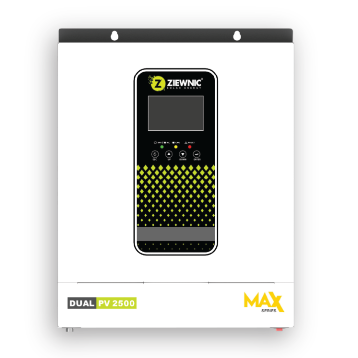 ZIEWNIC Solar Hybrid Inverter DUAL MAX (1.6KW) PV2500 Built-in Anti Dust For Harsh Environment Brand Warranty